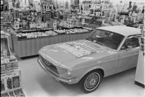 Car inside store 